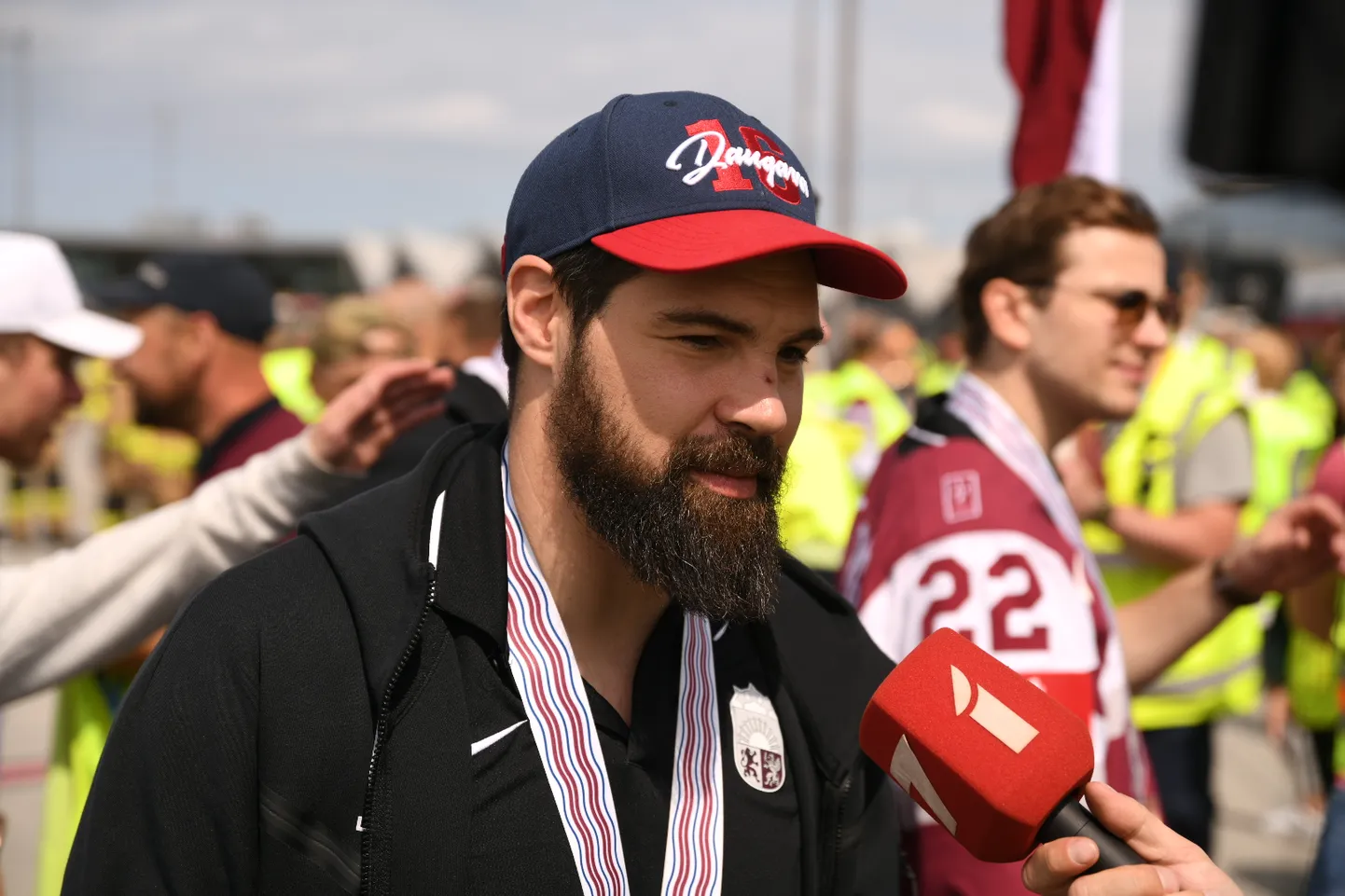 Latvijas hokejists Kaspars Daugaviņš