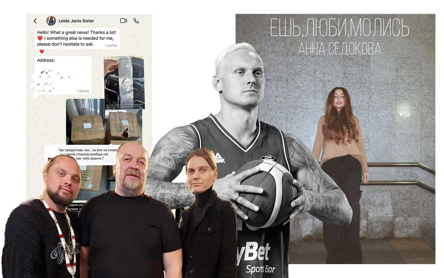Anna Sedokova, Timmas tuvinieki un ekrānuzņēmums no sarakstes