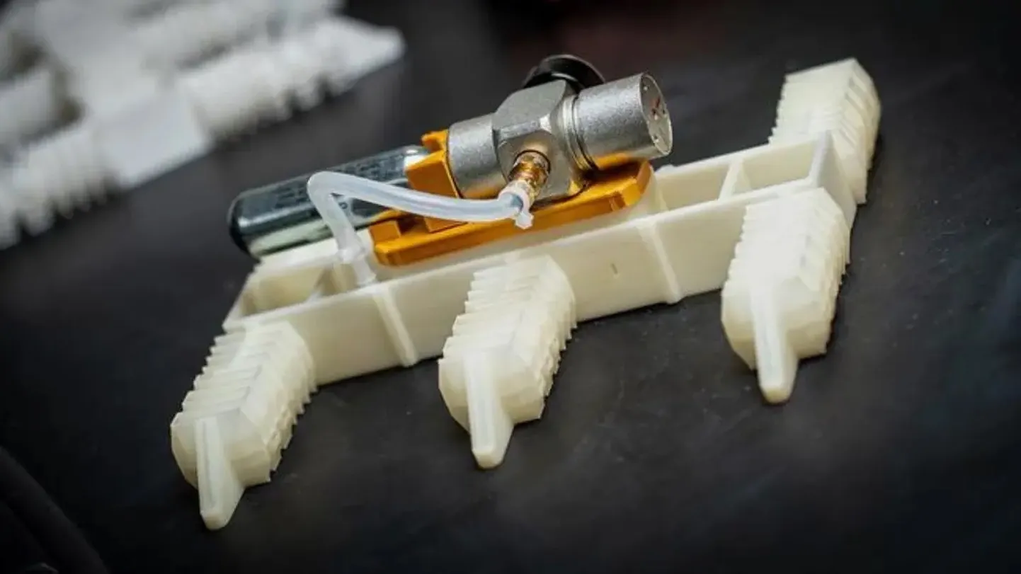 3D-prinditud roboti lähivaade.