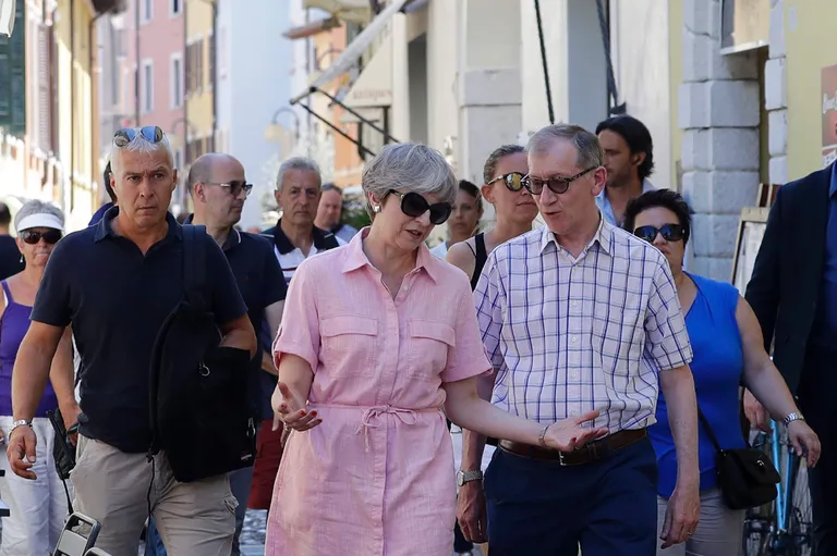Briti peaminister Theresa May ja ta abikaasa Philip May