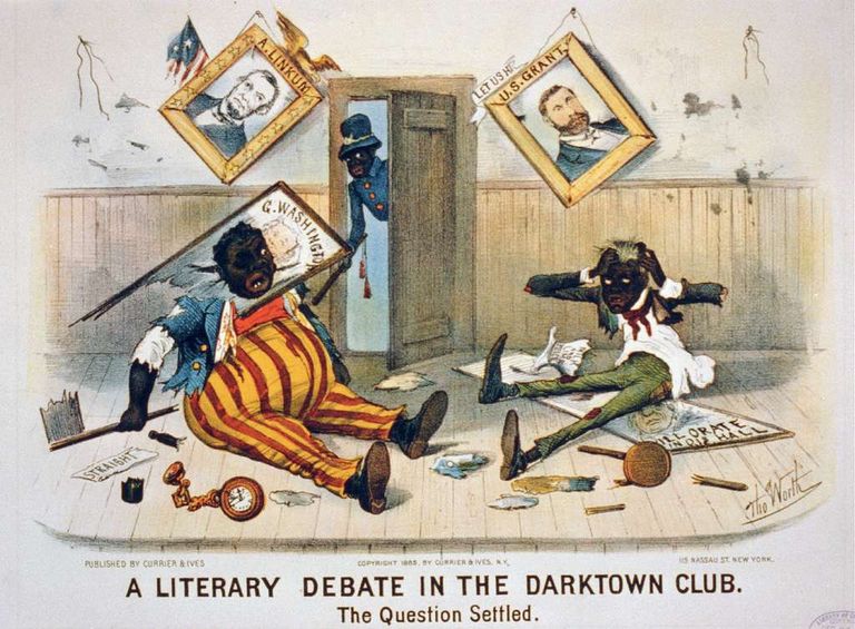 Карикатура 1885 года. У многих в сознании поменялось не так уж и много.