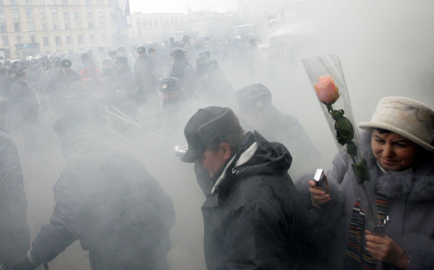 Vene miilits ajas detsembris opositsiooni meeleavalduse Moskvas laiali.