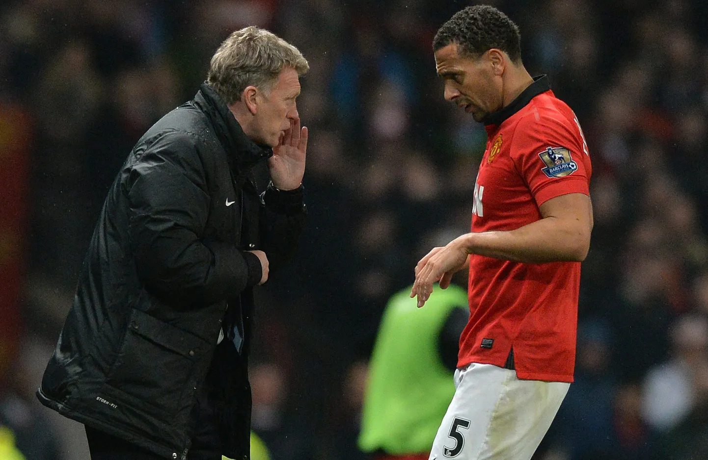 David Moyes ja Rio Ferdinand.