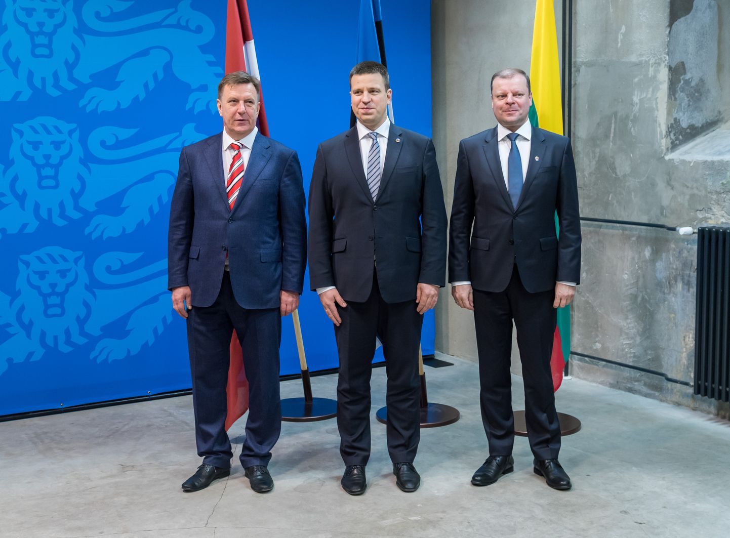 Balti peaministrite kohtumine Donald Tuskiga ja Rail Balticu koostööleppe allkirjastamine. Tallinn, 31.01.2017
