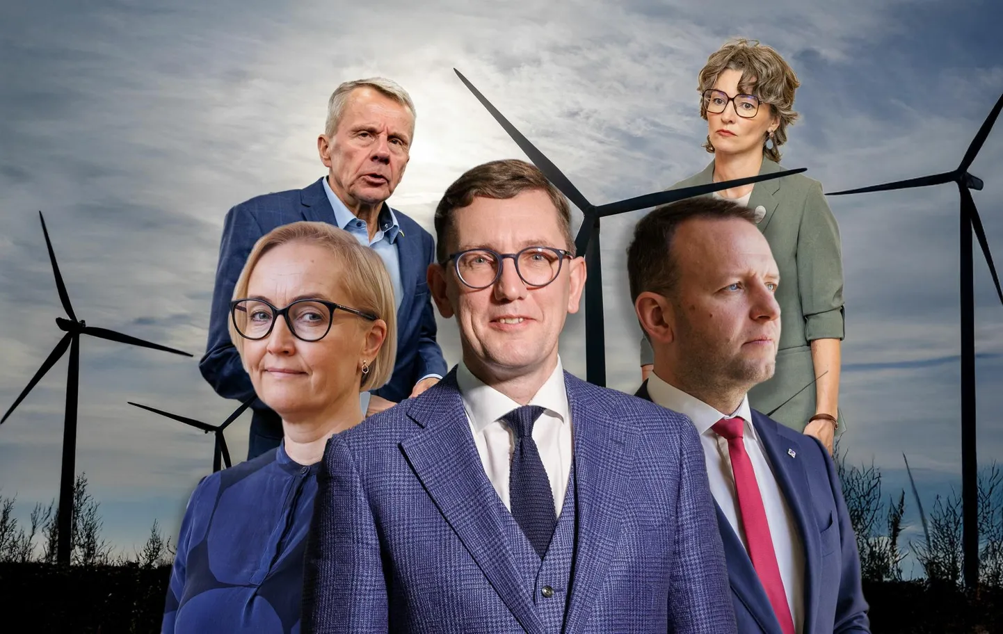 Energeetikakokkuleppe tegid pühapäeval kolme võimupartei esimehed: Kristina Kallas (vasakult), Kristen Michal ja Lauri Läänemets. Peaministriparteisse kuuluvad rahandusminister Jürgen Ligi ja kliimaminister Yoko Alender jäeti tagaplaanile ehk neid aruteludesse ei kaasatud.