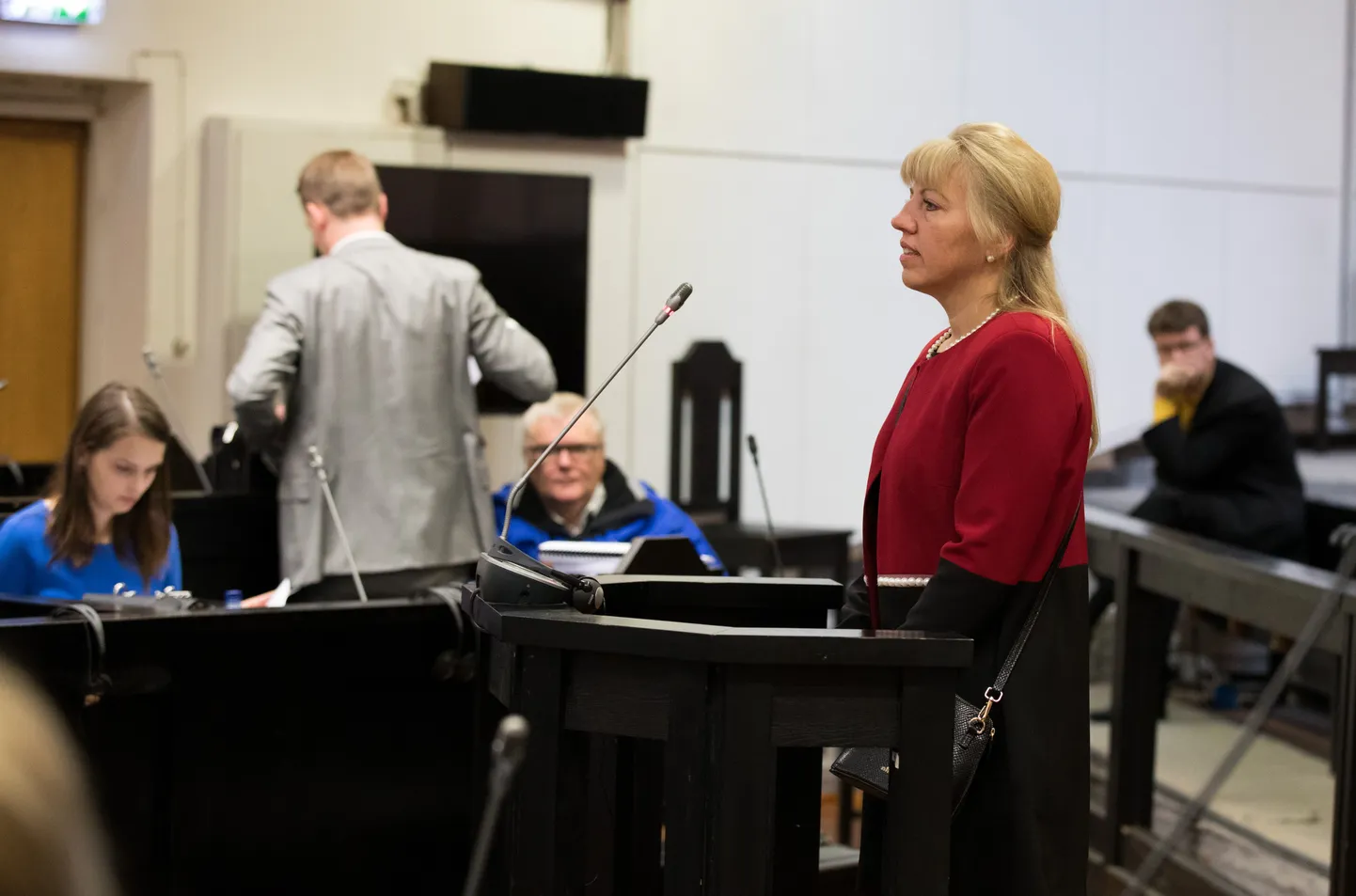 Karin Tammemägi Savisaare protsessil.