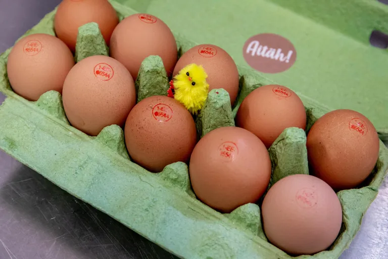 Pühadetervitusega munakarbist loeb teadlik ostja riigikoodi EE ees numbrist 1, et need on vabalt peetavate kanade munad.