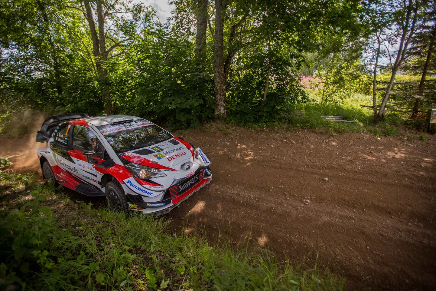 Ott Tänak ja Martin Järveoja mullusel Rally Estonial.
