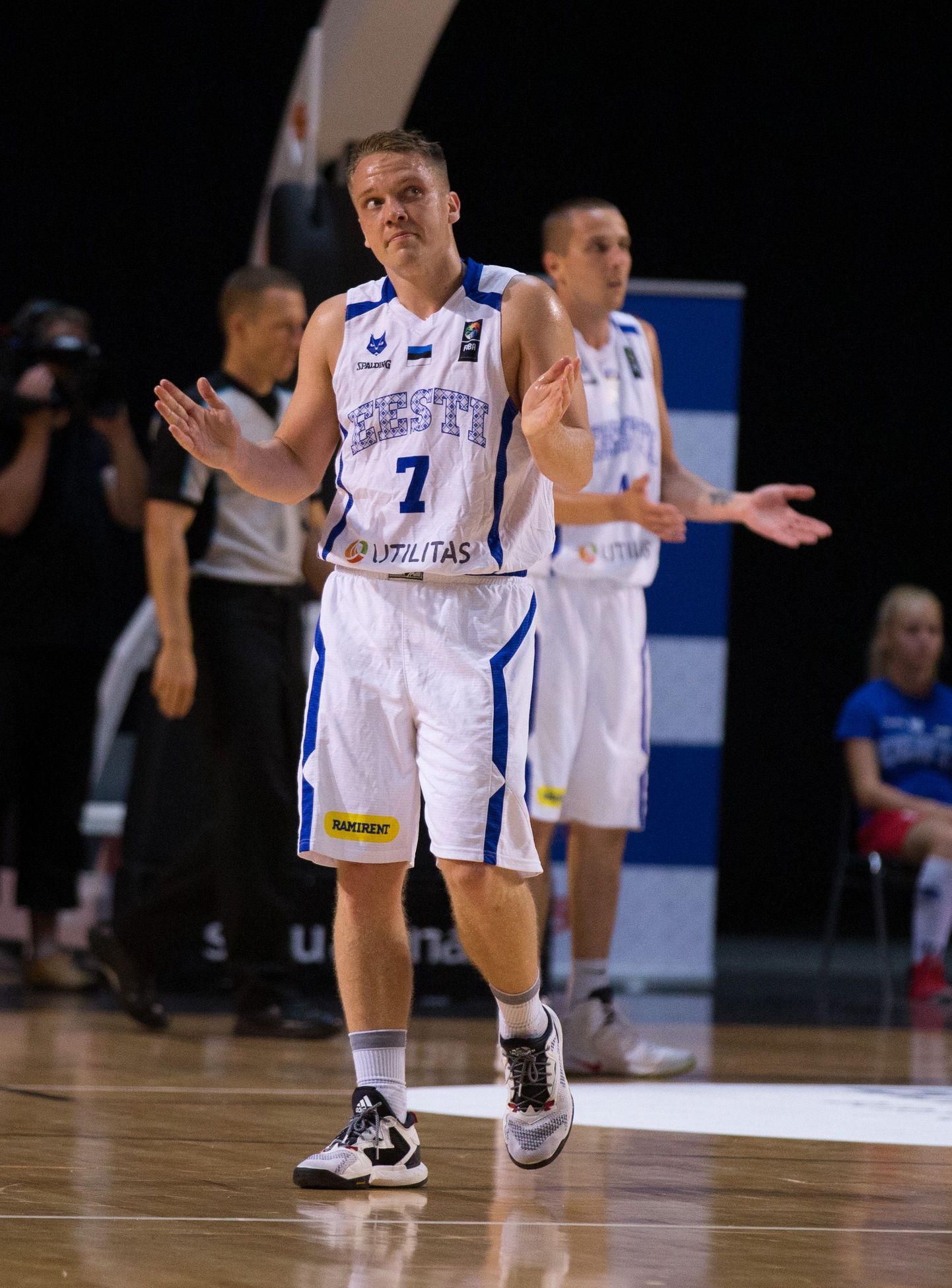 Eesti korvpallikoondise liider Sten Sokk.
