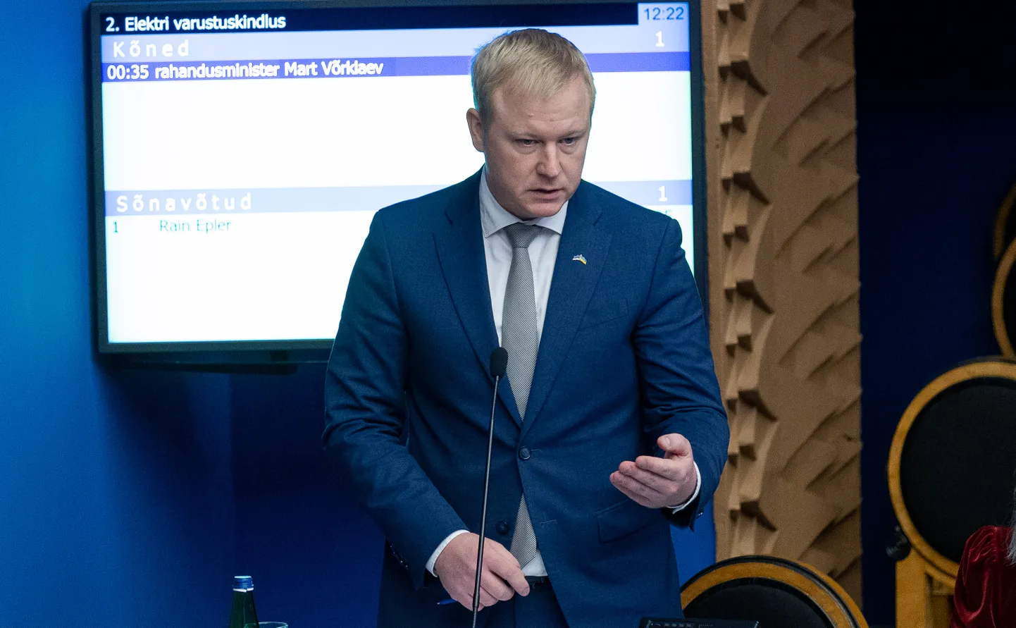 Rahandusminister Mart Võrklaev.
