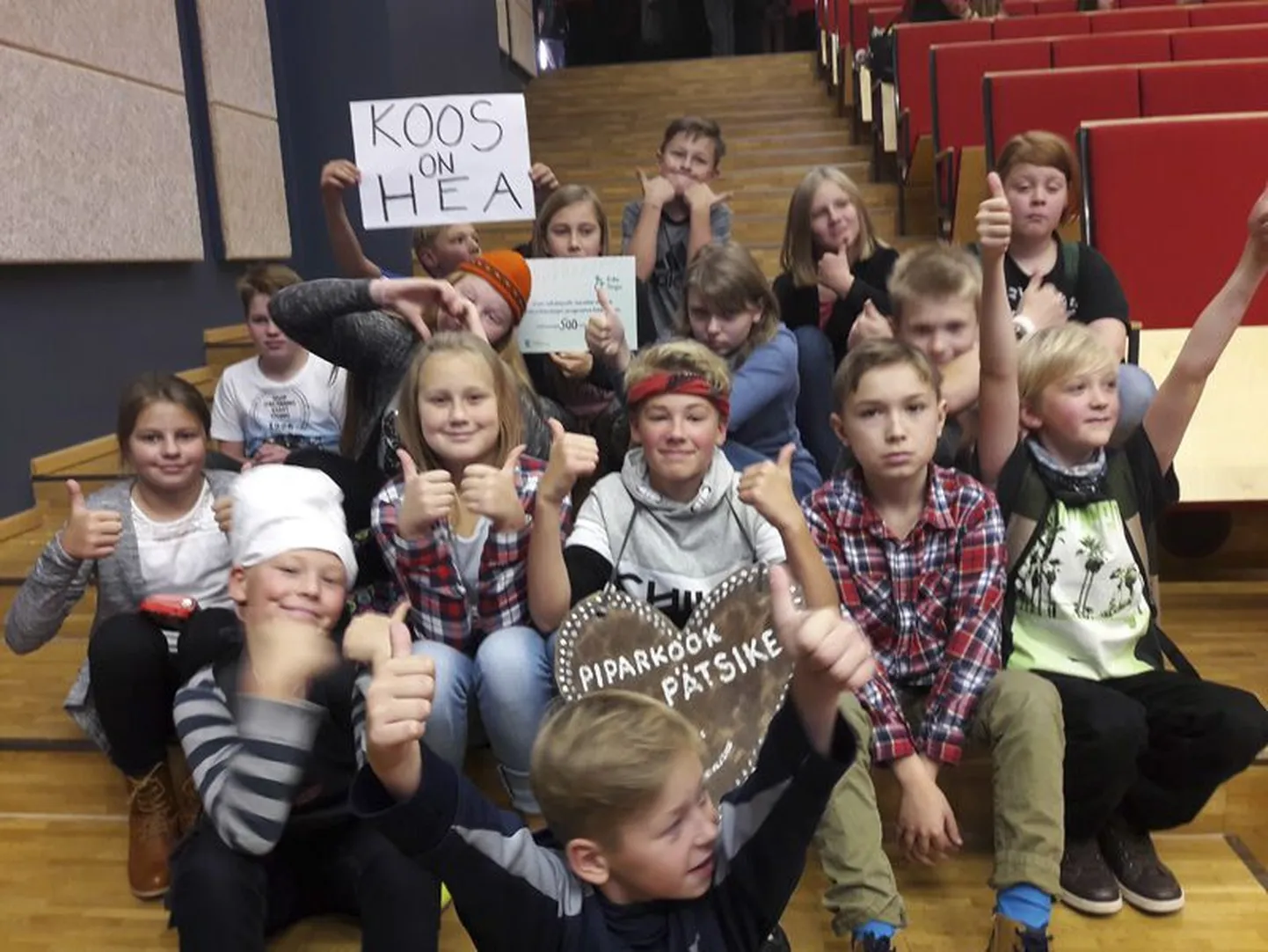 Vahvad lapsed võtavad auhinnaraha eest ette ekskursiooni või teatrikülastuse.