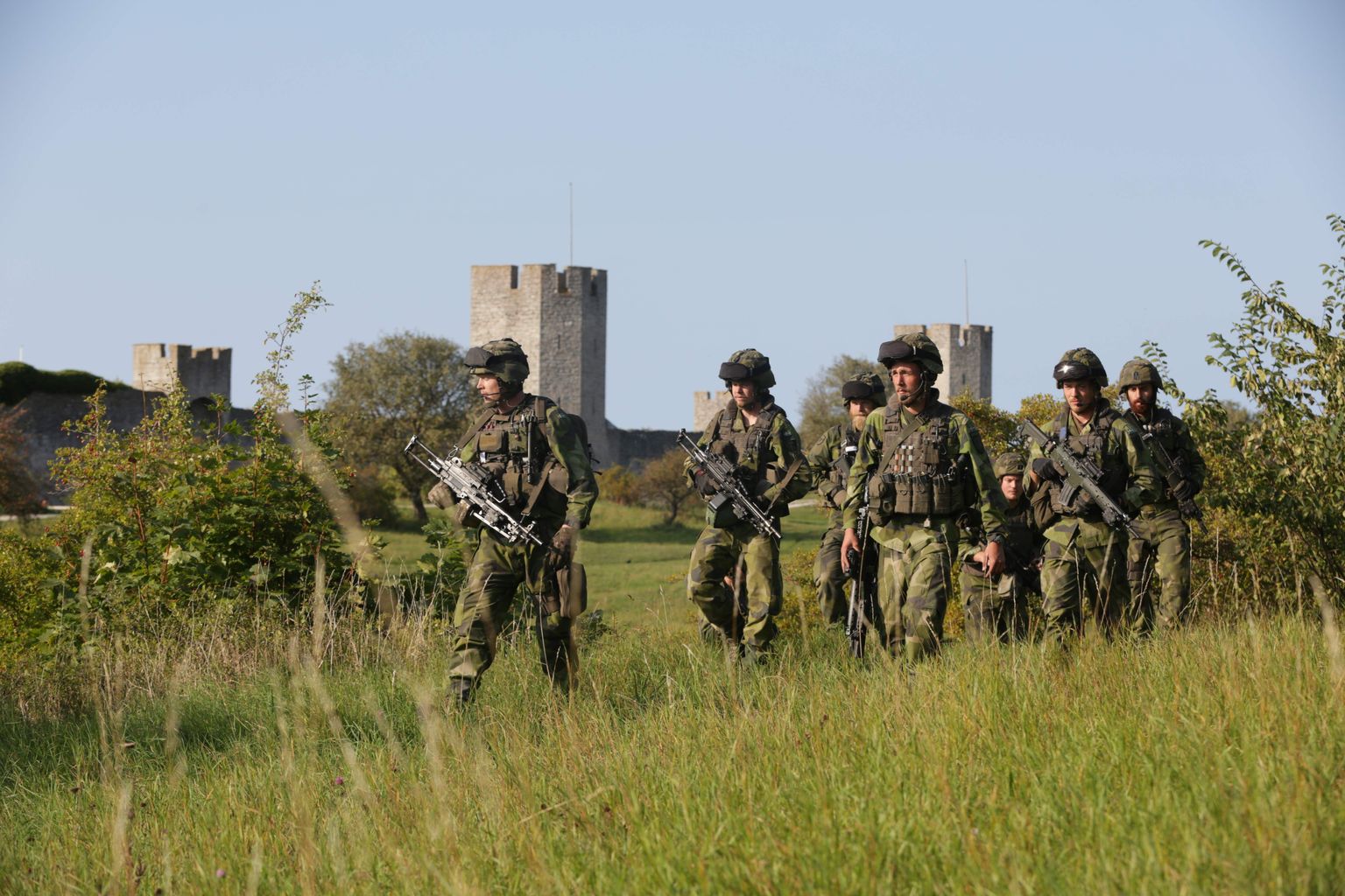 Rootsi sõdurid Gotlandil.