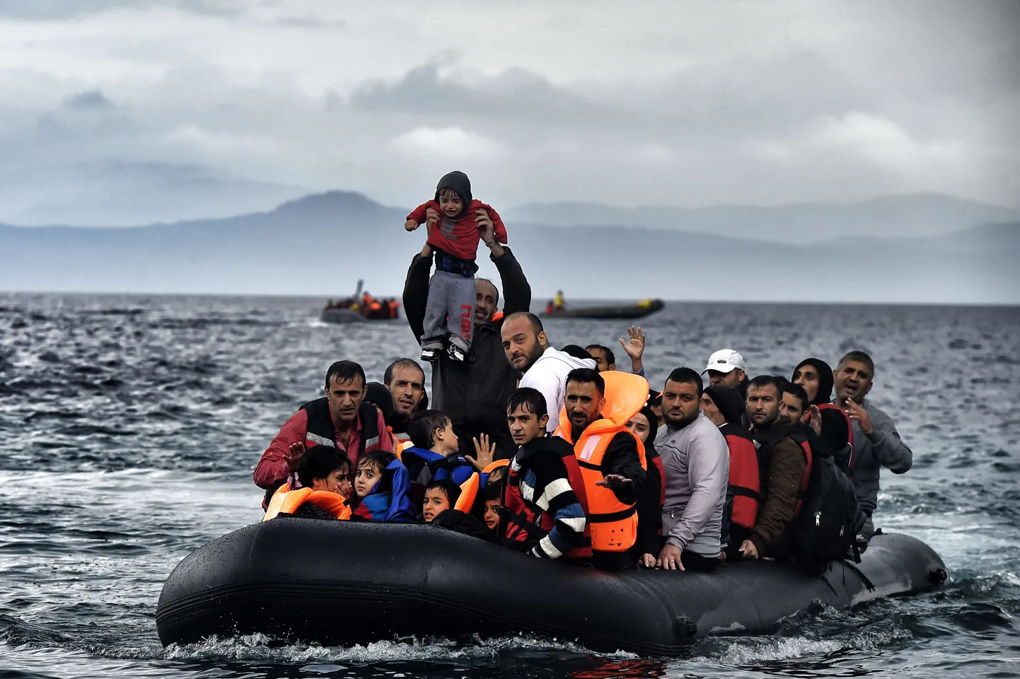 Лодка с мигрантами. Иллюстративное фото.