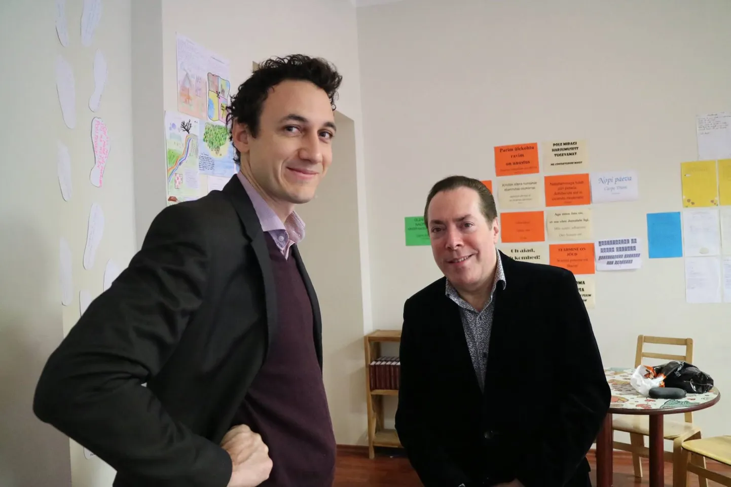 Meludia esindaja Bastien Sannac ja Pariisi Sorbonne'i ülikooli professor Kevin Kleinmann