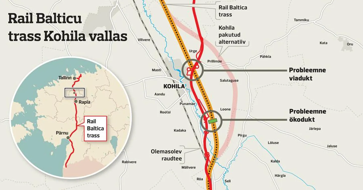 RB trass Kohila vallas.