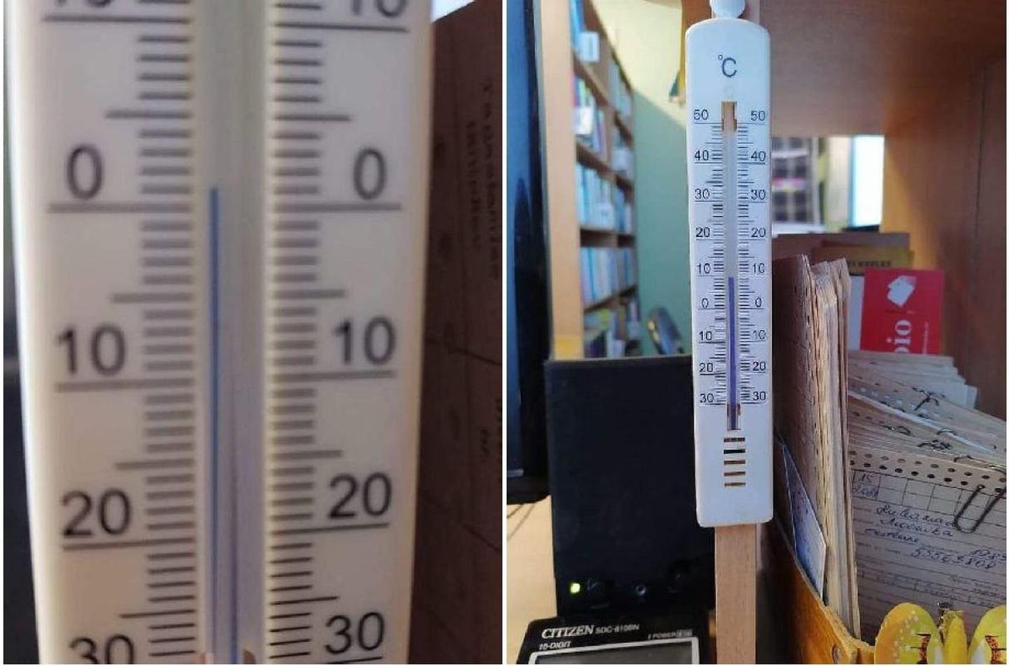 Tuhalaane raamatukogu temperatuur langeb tihti alla kümne kraadi.