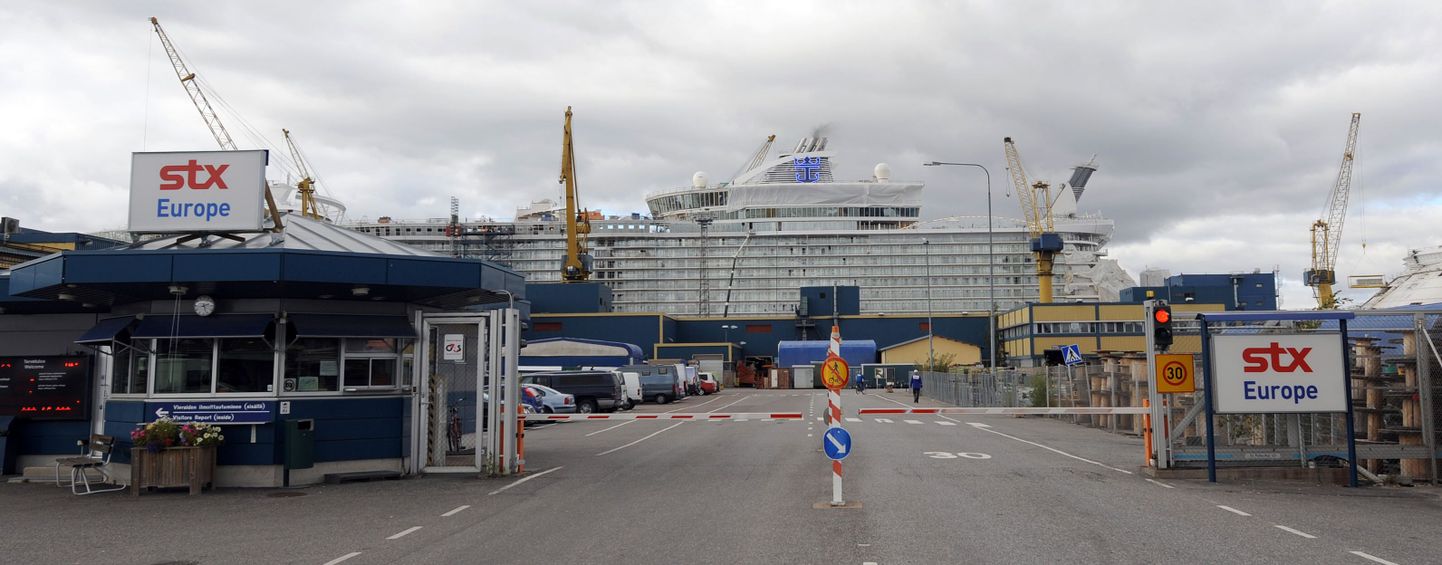 Sildid STX Europe väraval Turus vahetatakse välja Meyer Werft Turku vastu.