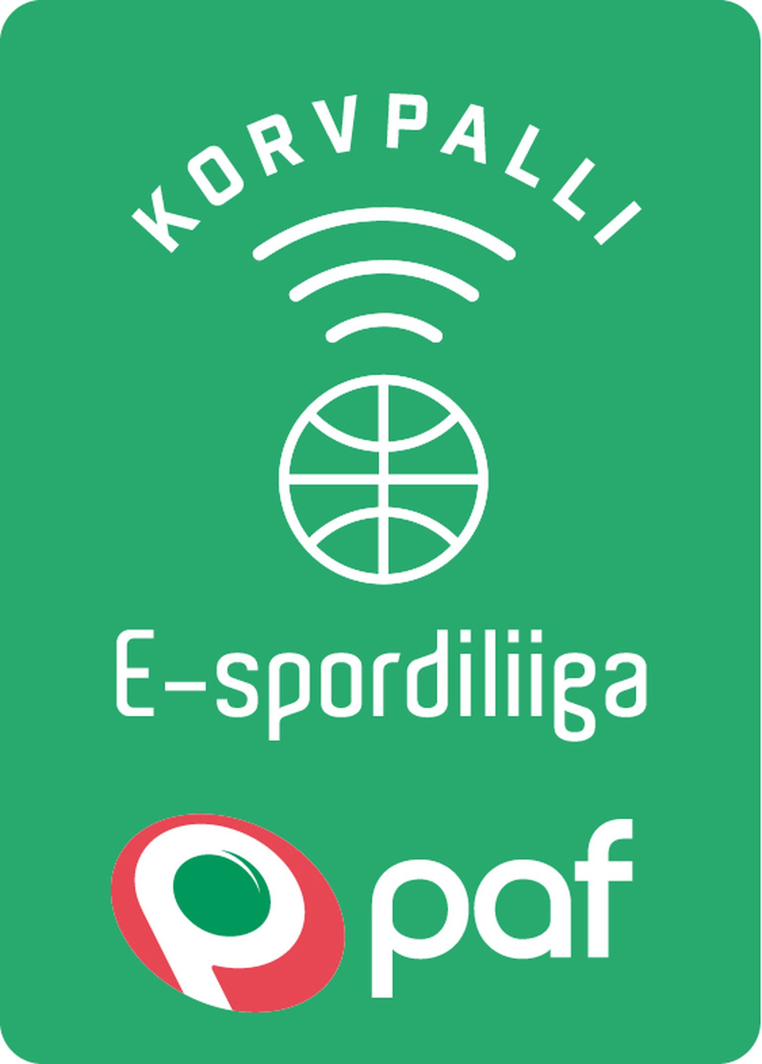 PAF Korvpalli E-spordiliiga logo.