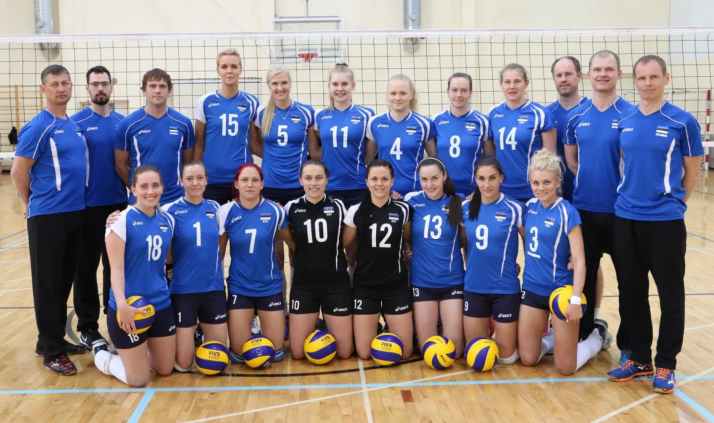 Eesti naiste võrkpallikoondis.