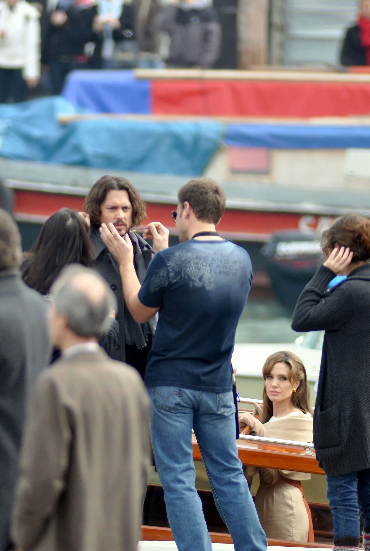 Angelina Jolie ja Johnny Depp Veneetsias filmi "Turist" võtetel