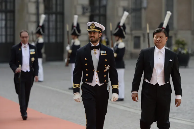 Rootsi prints Carl Philip ja isamees Jan-Ake Hansso