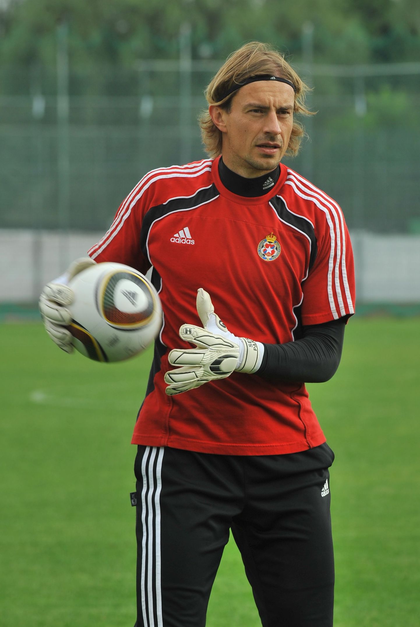 Сергей Парейко на тренировке краковского клуба Wisla.