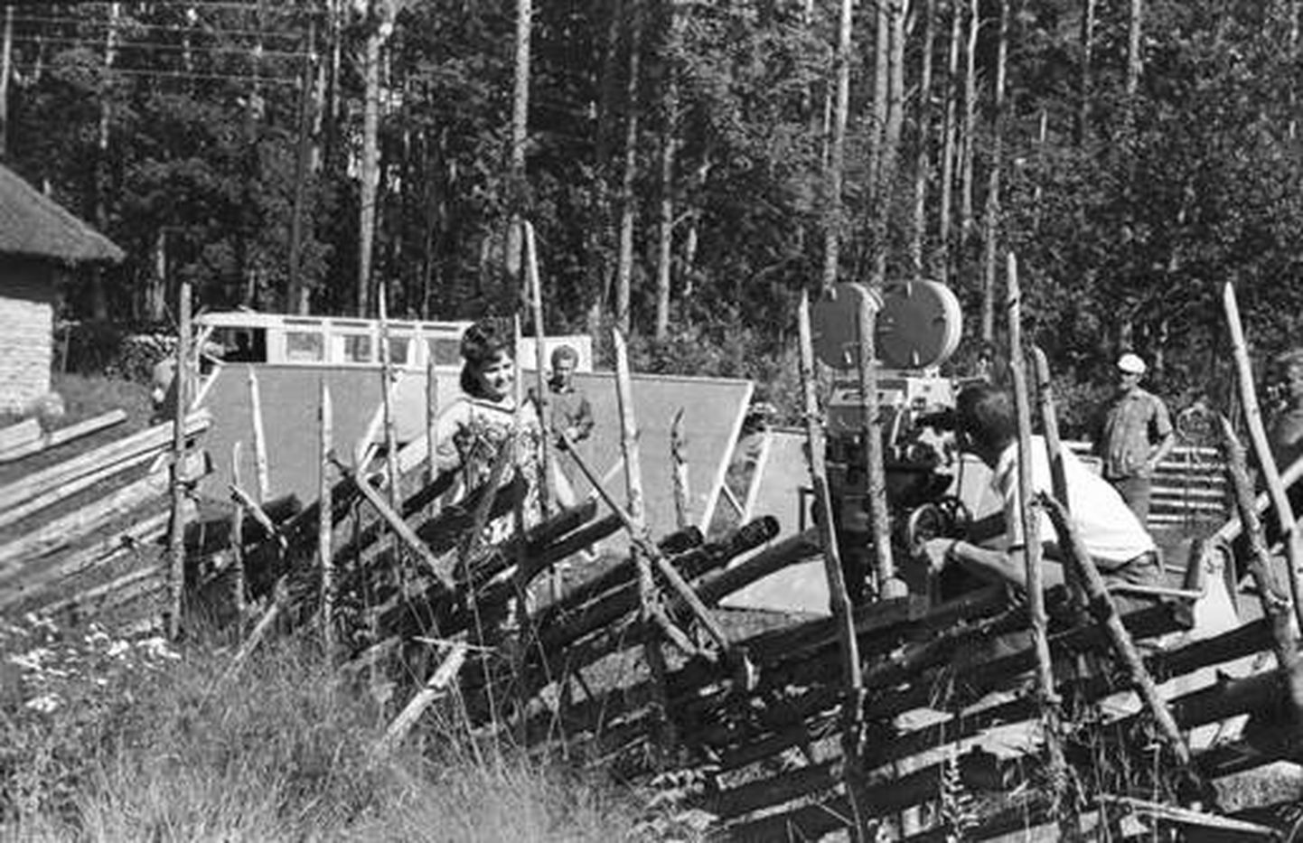 Foto: Filmivõtted Pulga talus, 1969. EVM N 179:40