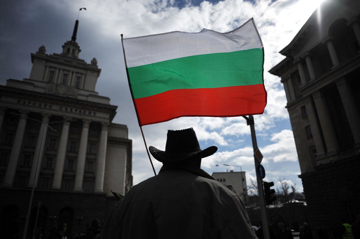 Mees Bulgaaria lipuga.