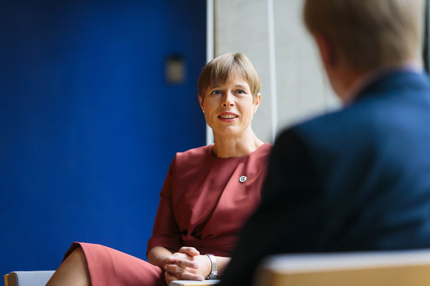 Kersti Kaljulaidi sõnul on tema tulek Narva eelkõige toetusavaldus sellele linnale ja inimestele ajal, mil nad on väljumas natuke nukrast postindustriaalsest perioodist. ILJA SMIRNOV