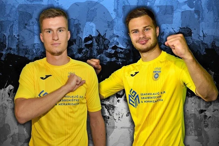 Eesti koondislased Mattias Käit (vasakul) ja Rauno Sappinen.
