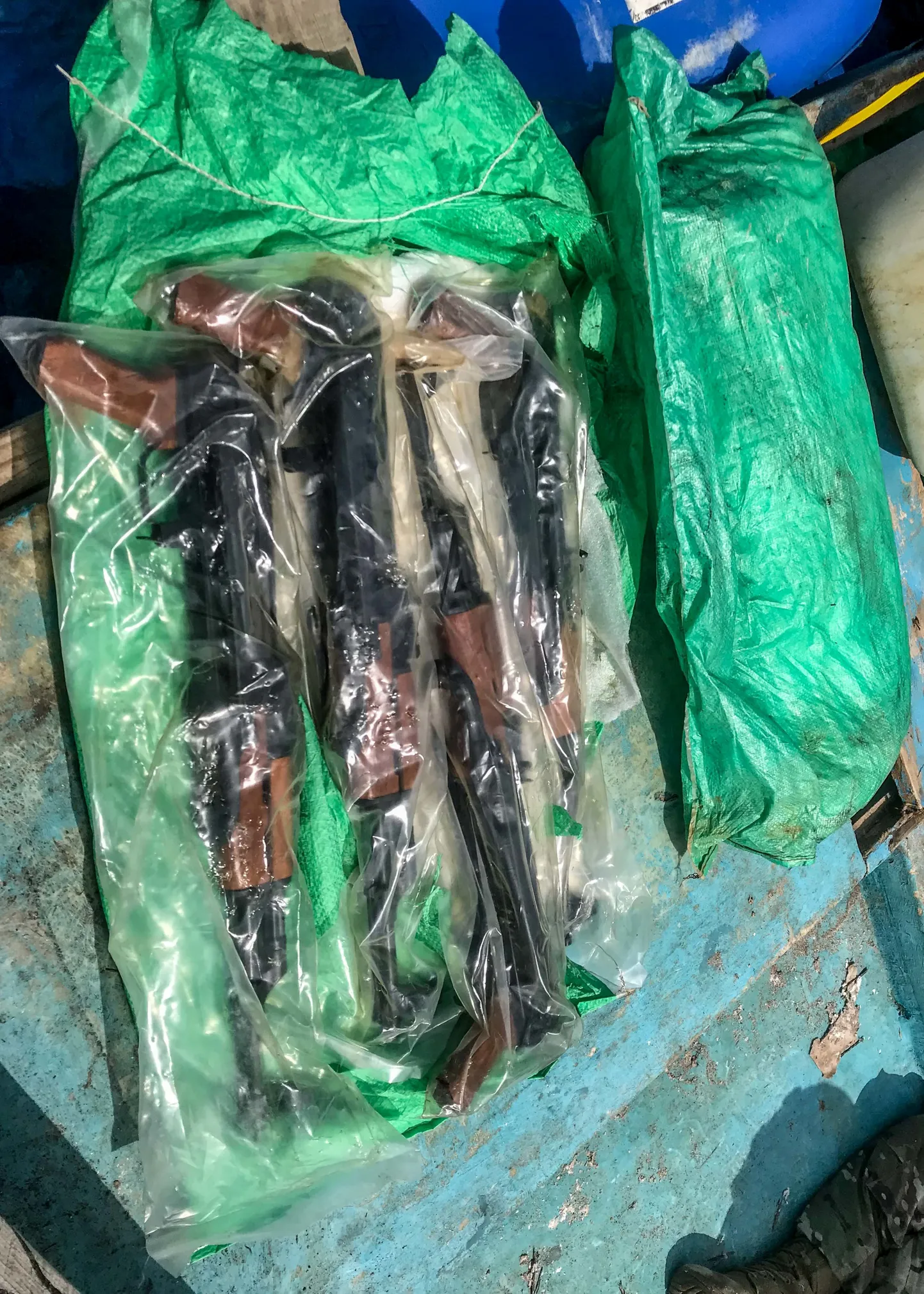 Arestitud AK-47 automaatrelvad.