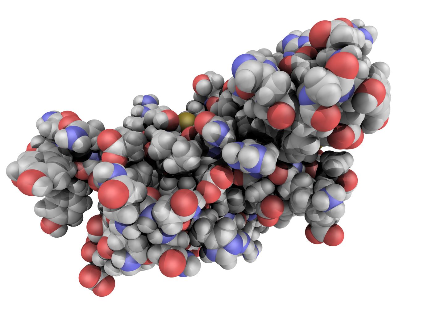 Inimese prioonvalgu molekuli keemiline struktuur.