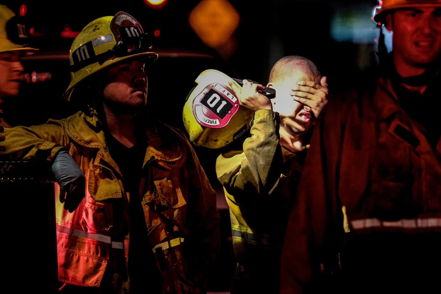 Los Angelese tuletõrjuja, kes oli 16. mail sündmuskohal.