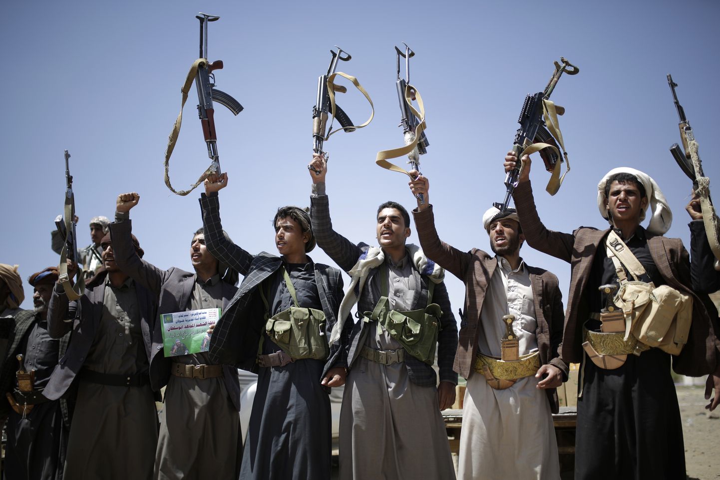 Jeemeni huthi võitlejad.