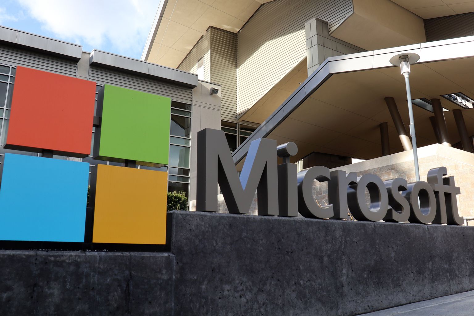 Microsofti ettevõtte logo.