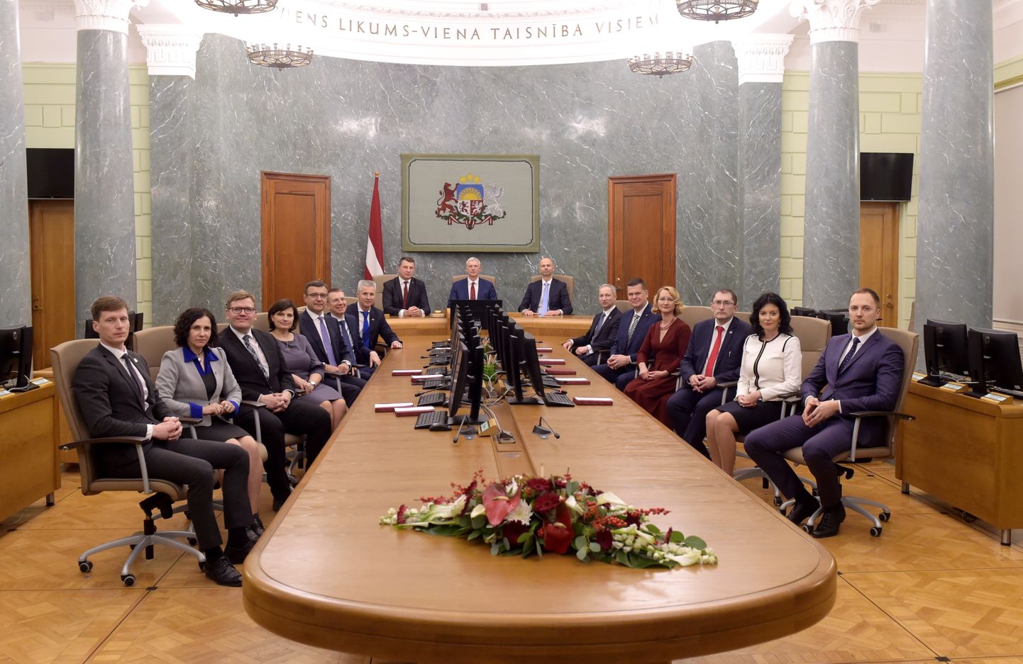 Jaunā Ministru kabineta pirmā svinīgā sēde