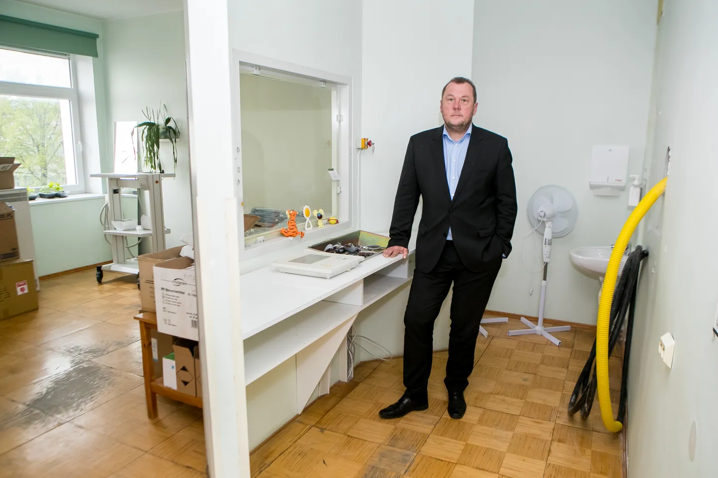 VAJALIKU APARAADI OOTEL: Märt Kõlli sõnul on magnetresonantstomograaf kavas paigaldada radioloogiaosakonda haiglahoone teisel korrusel.