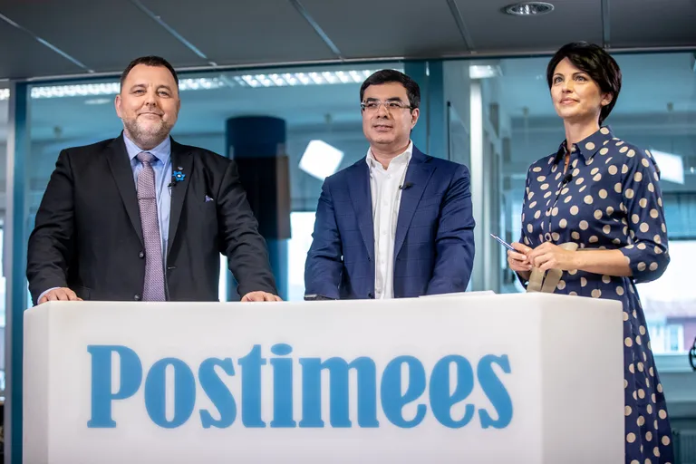 Студия Postimees: как снять деньги из второй пенсионной ступени, и стоит ли? / Одежда ведущей: Luisa Spagnoli Estonia