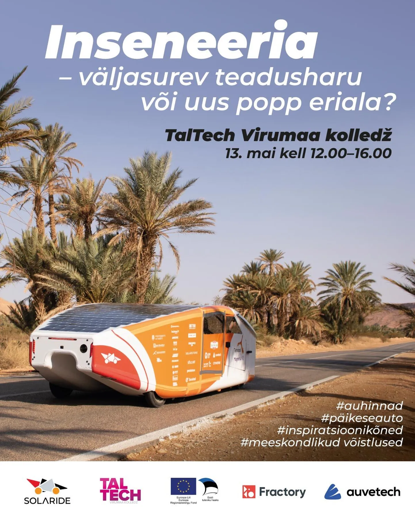 Kohtla-Järvel saab näha päikeseautot