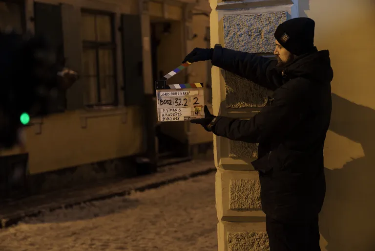 Dāvja Sīmaņa filmas "Gads pirms kara" uzņemšana