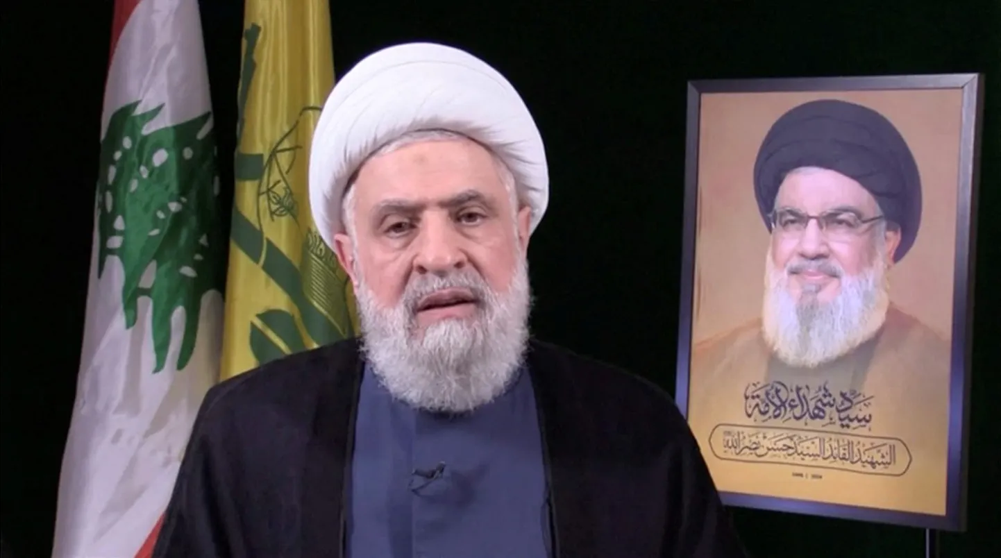 "Hizbollah" jaunais līderis Naims Kasems.