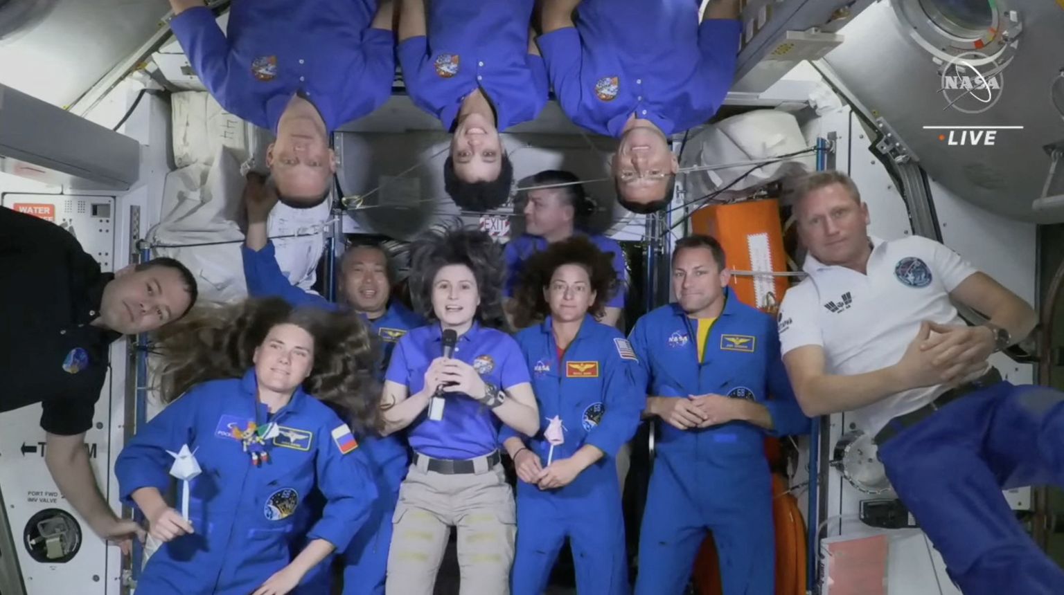 Astro- ja kosmonautide meeskond 2022. aasta oktoobris rahvusvahelises kosmosejaamas. Pilt on illustreeriv