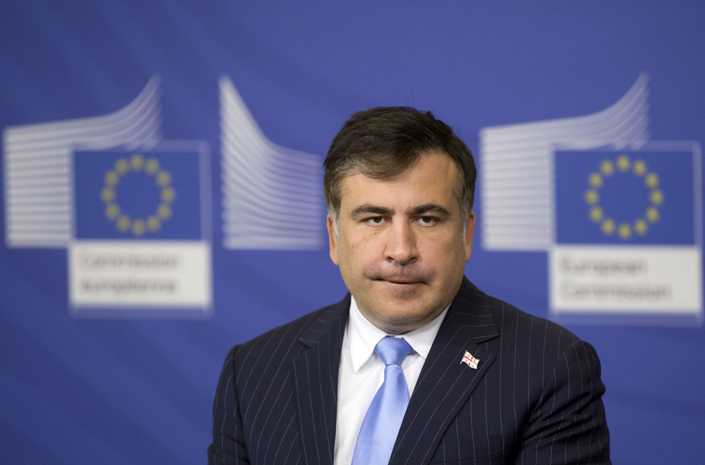 Gruusia president Mihheil Saakašvili Brüsselis.