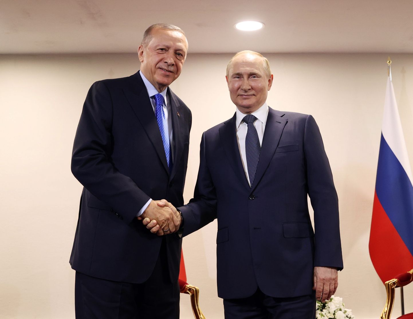 Türgi president Recep Tayyip Erdogan kohtumas Vene ametivenna Vladimir Putiniga Teheranis 19. juulil.