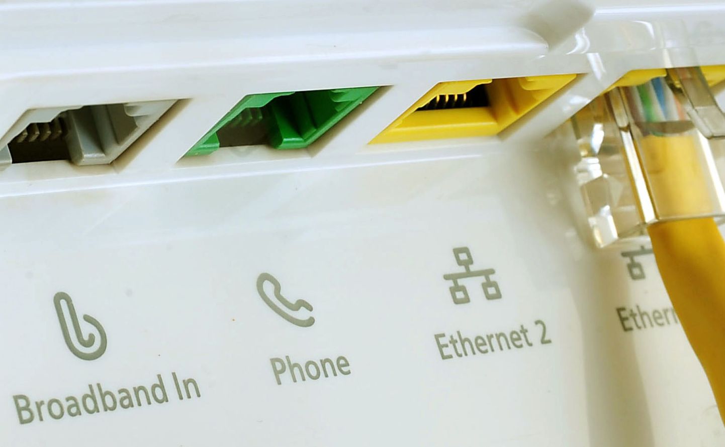A general view of broadband router.