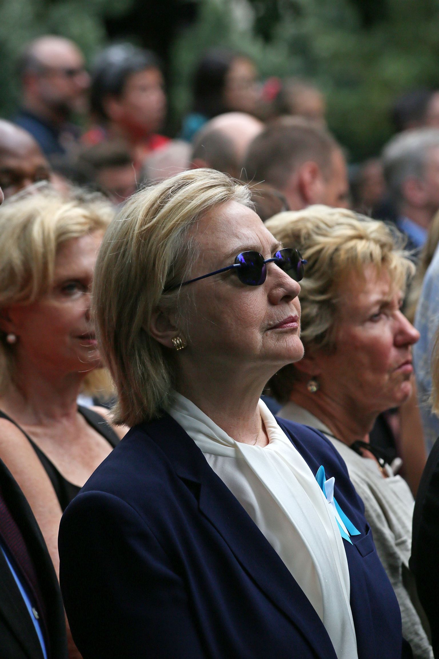 Hillary Clinton nädalavahetusel korraldatud terroriohvrite mälestusteenistusel.