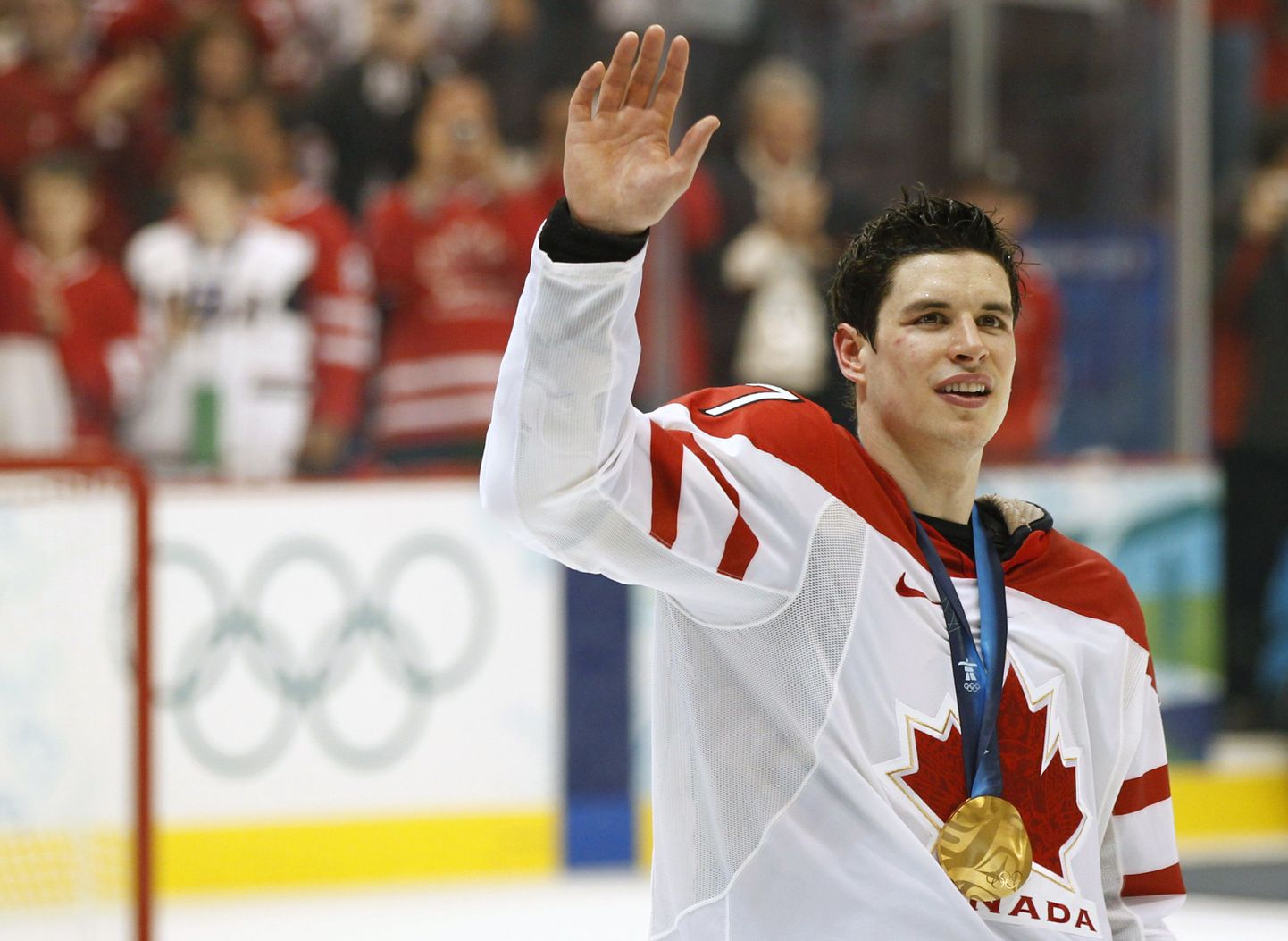 Kanadale olümpiakulla toonud värava visanud Sidney Crosby.