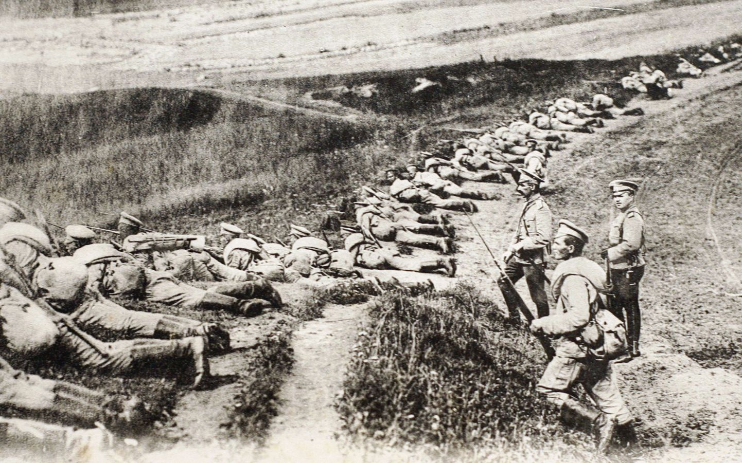 Vene keisririigi sõdurid Ida-Preisimaa rindel Esimese maailmasõja ajal.