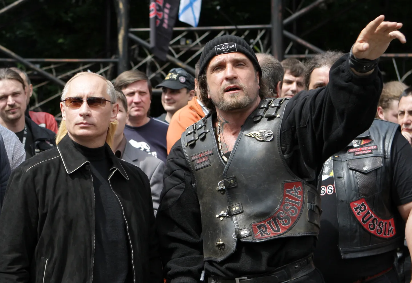Vene president Vladimir Putin ja Ööhuntide president Alexandr Zalnostanov.