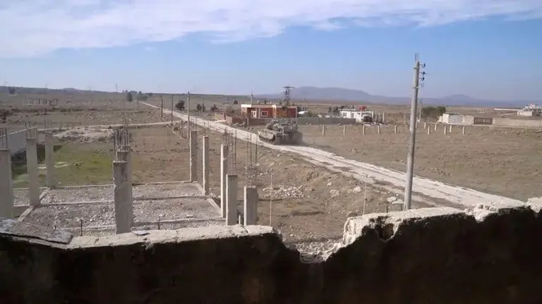 Кадры из видео, опубликованного израильской армией, демонстрирующие размещение ее сил на Голанских высотах